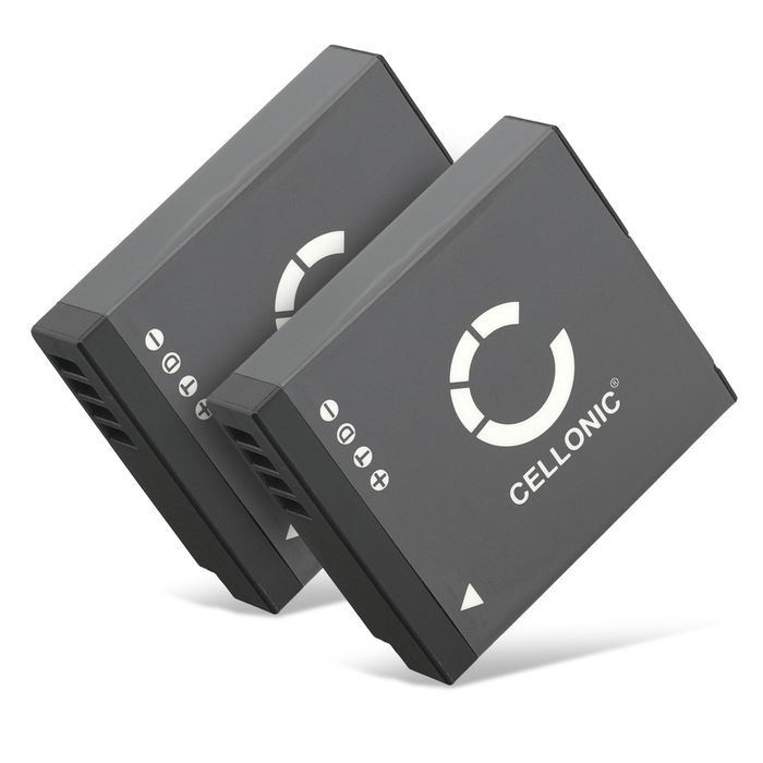 2x Panasonic Lumix DMC-LX15 Accu Batterij 600mAh van subtel