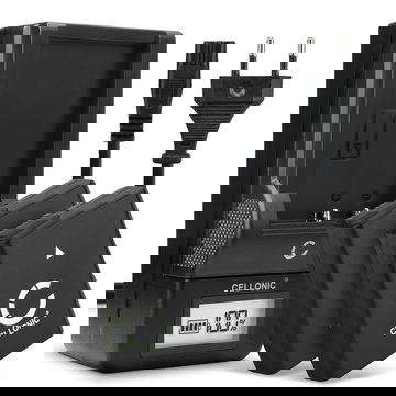 Pack de 2x batteries EN-EL14 1050mAh pour appareil photo Nikon D5600 D5500 D5300 D5200 D5100 D3400 D3300 D3100 CoolPix P7800 P7700 P7100 - Avec chargeur MH-24 et câble d'alimentation