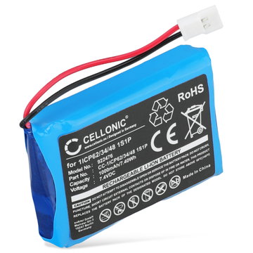 Batterie 1ICP62/34/48 1S1P 1000mAh pour terminal de paiement CTMS Eurodetector