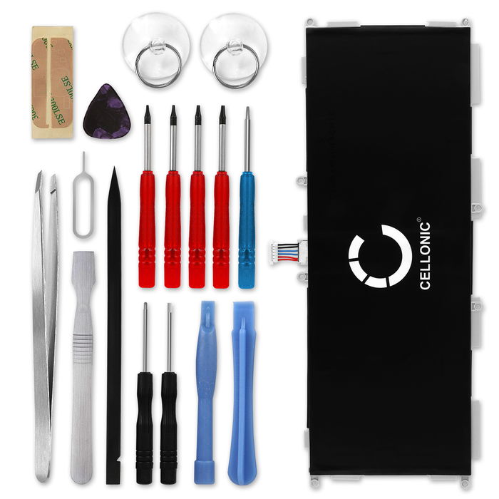 Samsung SM-T537R4 Galaxy Tab 4 10.1 Batterie + kit d'outils 17pcs 6000mAh de CELLONIC