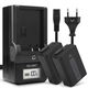 2x Accu voor Sony A6100 ILCE-6100; A6400 ILCE-6400; ILCE-QX1 (1030mAh) + Oplader
