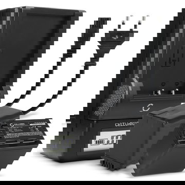 Pack de 2x batteries VW-VBK180 VW-VBT190 VBT380 VW-VBY100 4040mAh pour appareil photo Panasonic HC-V770 V777 V760 V380 V270 V180 V100 V800 HC-VX980 HC-VXF990 - Avec chargeur VW-BC10 et câble d'alimentation