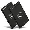 2x Batterie 1300mAh