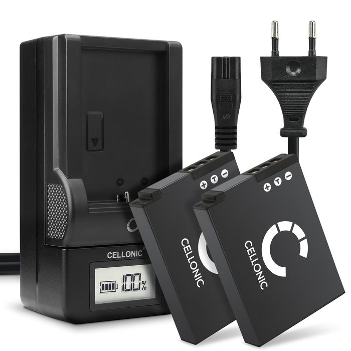 2x Nikon Coolpix S640 Accu Batterij + Oplader 1100mAh van CELLONIC