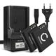 2x Accu Li-90B, Li-92B 1100mAh + Oplader