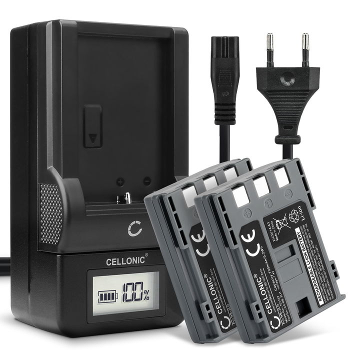 2x Canon MV830 Batterie + Chargeur 700mAh de CELLONIC