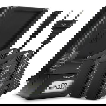 2x Accu voor Sony HXR-NX100 NX5 HXR-MC2500 HDR-FX7 FX1 FX1000 HVR-Z1 HVR-HD1000 DSR-PD150 PD170p camera - NP-F930 NP-F950 NP-F960 NP-F970 XL-B2 XL-B3 4400mAh + Oplader BC-VM50 Vervangende batterij fototoeste, oplader, oplaadkabel