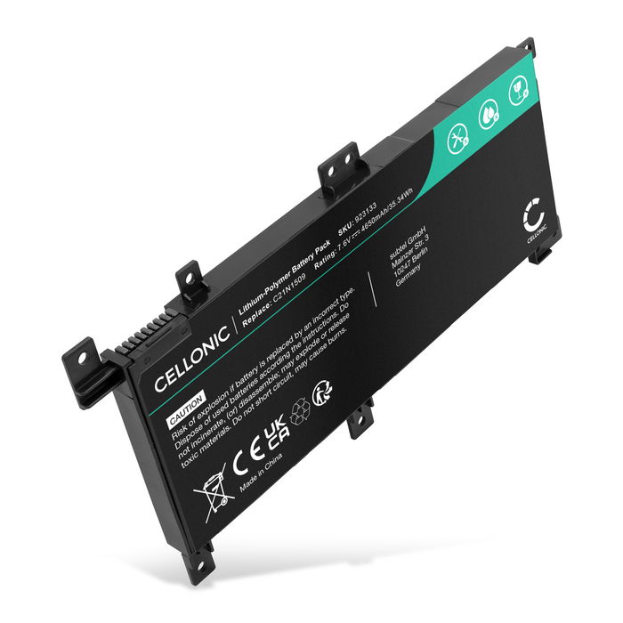 ASUS Asus C21N1347-2 Batterij 4650mAh van Cellonic