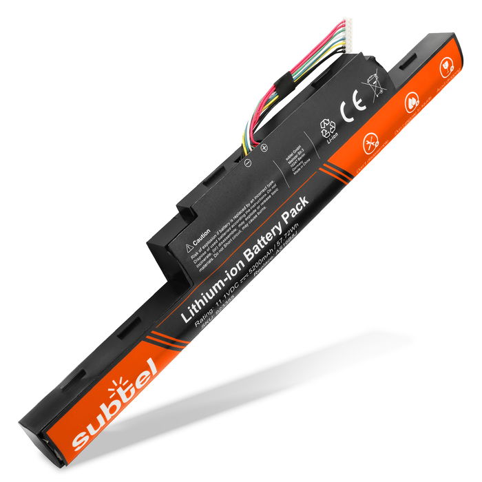 Battery for Acer Aspire E5-575, F5-573G, E5-575G, E5-573, E5-573G, E5473, E5-574, Travelmate P259-G2-M, P258, P277, AS16B5J, AS16B8J 11.1V 5200mAh from subtel