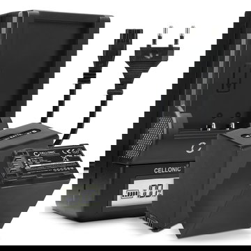 Pack de 2x batteries NP-FV70 NP-FV100 2200mAh pour appareil photo Sony AX100 FDR-AX700 PXW-Z90 HXR-NX80 HDR-CX625 CX680 CX900 CX450 NEX-VG30 VG20 VG10 - Avec chargeur AC-VQV10, BC-TRV et câble d'alimentation