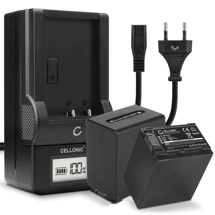 2x Sony FDR-AX700 4K Camcorder Batterie + Chargeur 2200mAh de CELLONIC