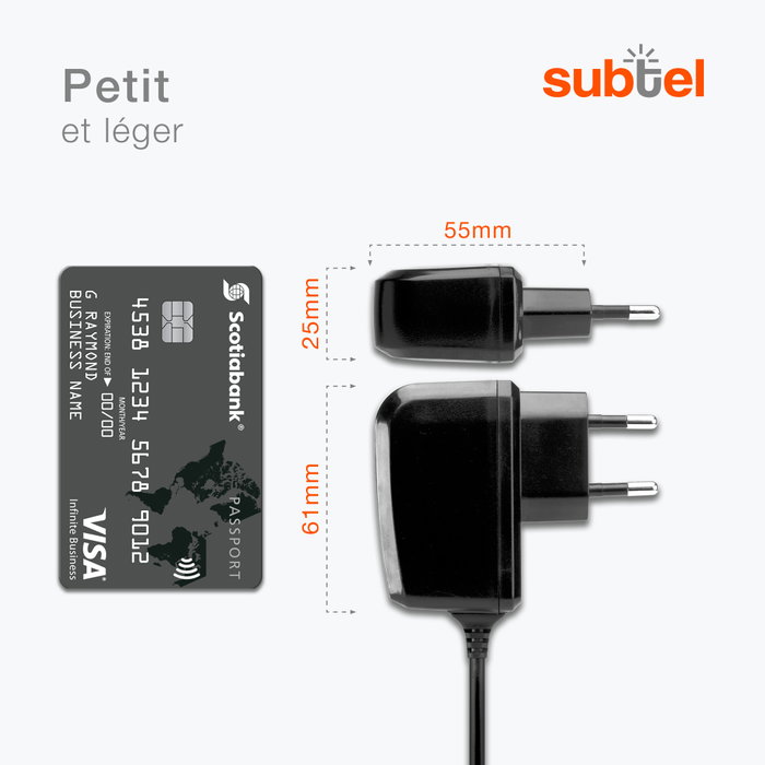 Acer Liquid Gallant E350 Chargeur - 1.1m Cble de charge et adaptateur  secteur de subtel