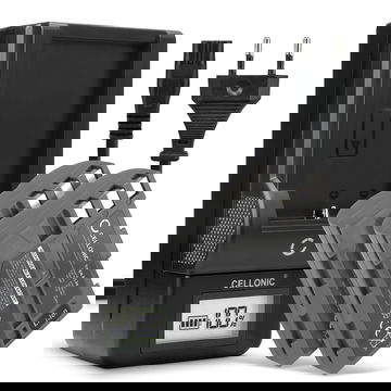 2x Accu voor Nikon D80 D90 D900 D100 D200 D300 D300S D50 D70 D700 D70s camera - EN-EL3 EN-EL3e 2000mAh + Oplader MH-18a Vervangende batterij fototoeste, oplader, oplaadkabel