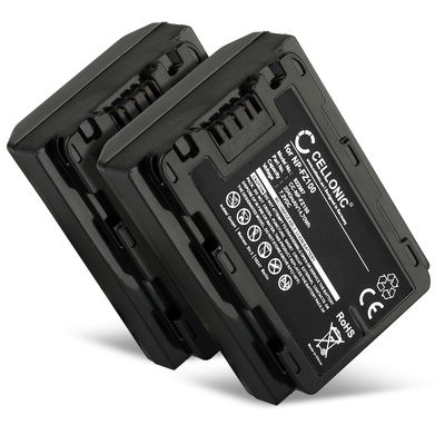 2x Batterij voor Sony Alpha 7 IV, A6700, A6600, A7C, A7S III, A7R III, A1, A9, 2040mAh van CELLONIC