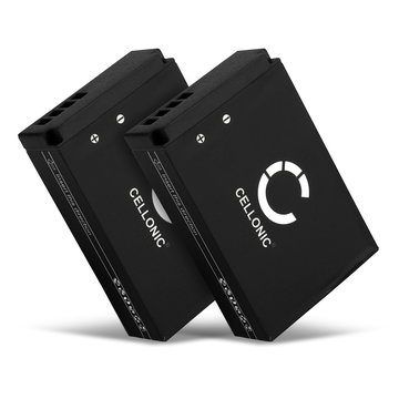2x Batterie 820mAh pour appareil photo Canon EOS M, EOS 100D - Remplacement modèle LP-E12