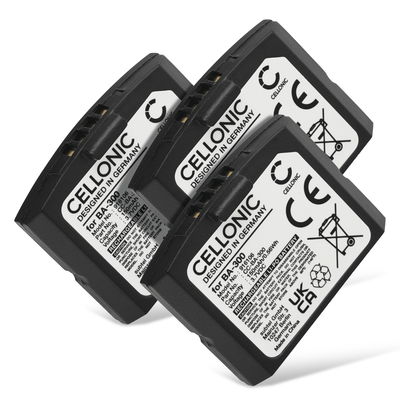 3x BA 300 Batteries for Sennheiser RR 4200 RS 4200 RR 840 RI 410 IS 410 HDI 830, Sennheiser Set 840 TV - 500898 / BA300 Replacement Headphones Battery Pack - 150mAh