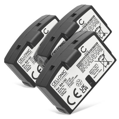 3x Batterie BA 150,BA 151,BA152 60mAh pour casque audio Sennheiser RS 400, RI 50, HDR 60, HDR 4, RR 820, HDR 65, HDR 40