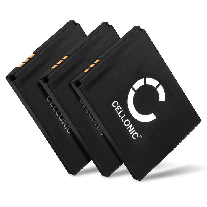 3x Battery for AVM Fritz!Fon C5, FON M2, C4, 2000 2446, 2446, EM25, EM325, M325, MT-F 312BAT006,BAK130506 (750mAh, 3.7V) from CELLONIC