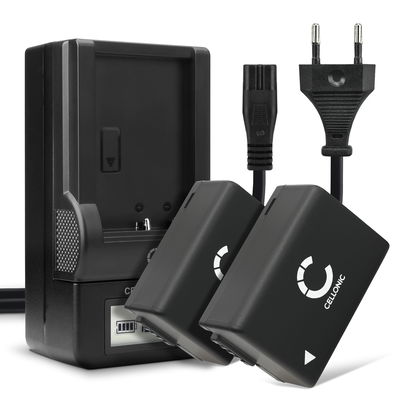 2x Accu voor Panasonic Lumix DC-FZ82 DMC-FZ72 FZ70 DMC-FZ100 FZ150 DMC-FZ45 FZ40 FZ47 FZ48 DMC-FZ62 FZ60 camera - DMW-BMB9E 800mAh + Oplader Vervangende batterij fototoeste, oplader, oplaadkabel