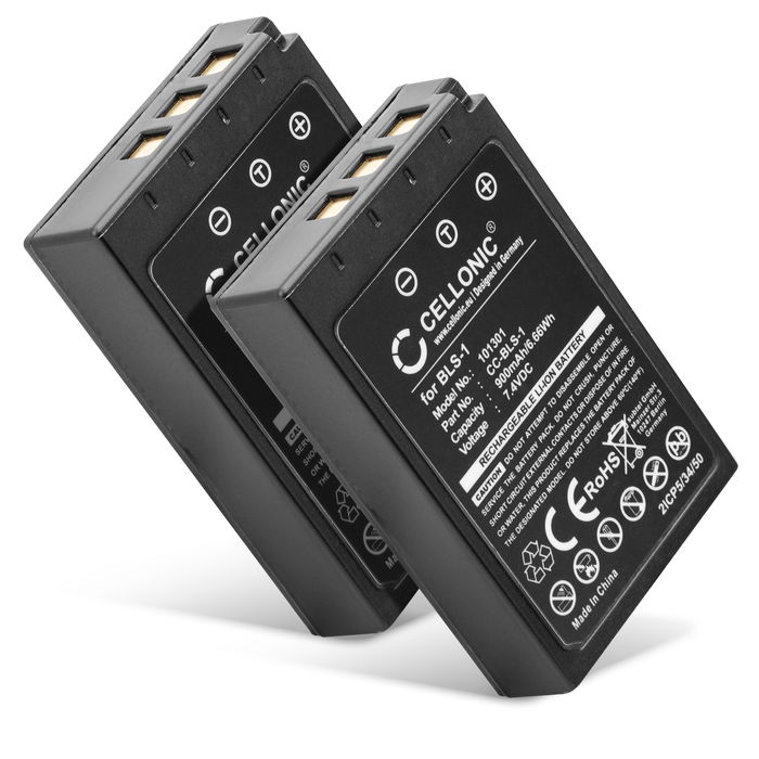 2x Olympus E-450 Batterie 900mAh de CELLONIC
