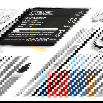 Batterie 361-00056-01 1100mAh pour Garmin nüvi 65, nüvi 42 - + kit d'outils