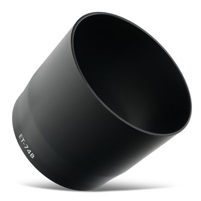 ET-74B Camera Zonnekap voor Canon EF 70-300mm f/4-5.6 IS II USM, RF 100-400mm F5.6-8 IS USM – Plastic bajonet Rond Zonnekap van CELLONIC