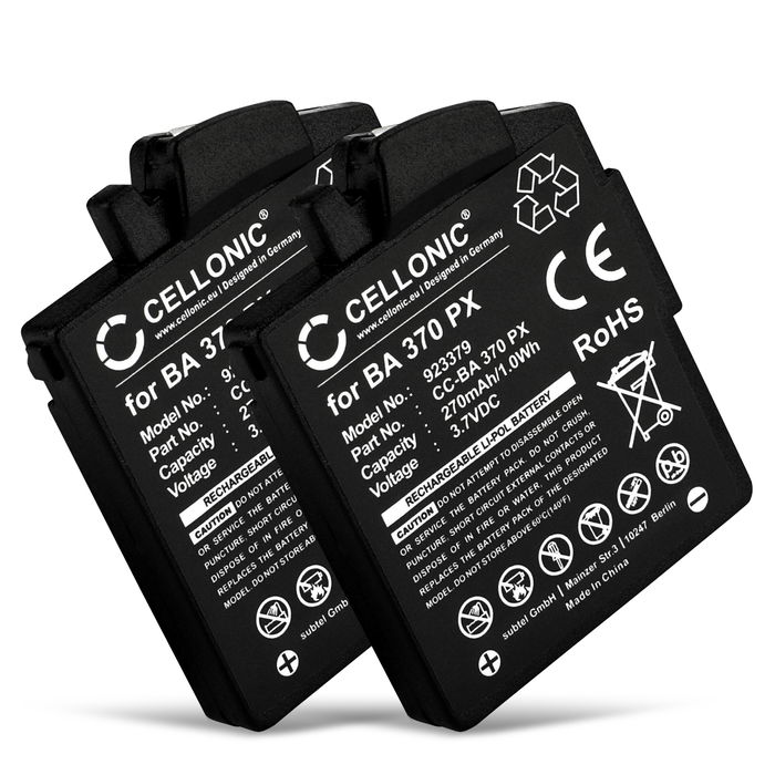 2x Sennheiser MM 400 X Battery 270mAh from CELLONIC