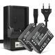 2x Accu CGA-S007 CGR-S007 900mAh + Oplader