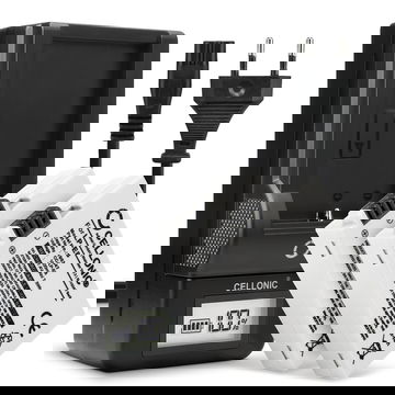 Pack de 2x batteries LP-E8 1020mAh pour appareil photo Canon EOS 600D EOS 700D T3i EOS 650D EOS 550D EOS Rebel T5i T2i T4i EOS Kiss - Avec chargeur LC-E8 et câble d'alimentation