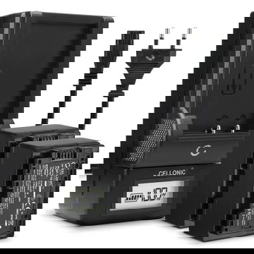 Pack de 2x batteries BP-718 BP-709 1600mAh pour appareil photo Canon LEGRIA HF R806 R86 HF R706 HF R606 HF R506 R406 R306 R36 VIXIA HF R500 - Avec chargeur CG-700 et câble d'alimentation