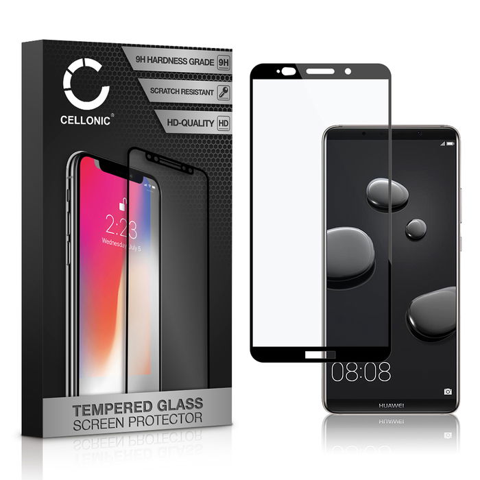 Huawei Mate 10 Pro Dual SIM Schermbeschermer 9H getemperd glas 3D Full Cover van CELLONIC