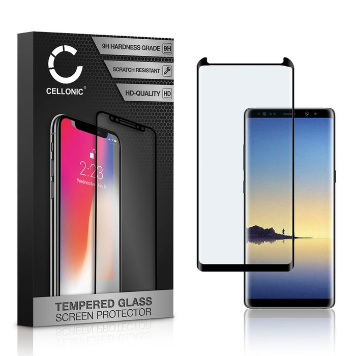 Samsung Galaxy Note 8 (SM-N950) Protecteur d'écran 9H en verre trempé 3D Full Cover de CELLONIC