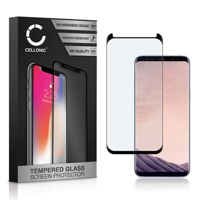 Protection d'écran en verre pour smartphone Samsung Galaxy S8 Plus (SM-G955 / SM-G955F) (3D Case-friendly, haute résistance 9H, 0,33mm, Full Glue)