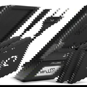 Pack de 2x batteries LP-E12 820mAh pour appareil photo Canon EOS M50, EOS M100, EOS 100D, PowerShot SX70 HS - Avec chargeur LC-E12 et câble d'alimentation