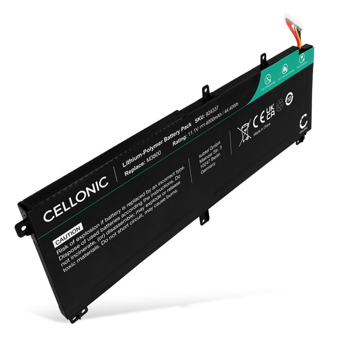 Dell Precision M3800 (3800-9325) Batterie 4000mAh de subtel