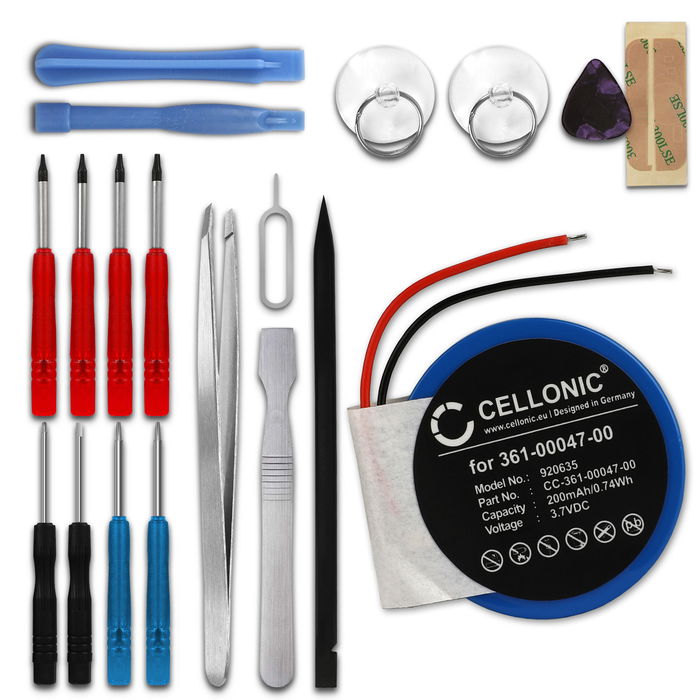 Garmin 361-00064-00 Batterie + kit d'outils 200mAh de CELLONIC
