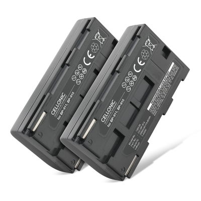 2x Batterie pour Canon XF100 G2000 G1000 XF105 XL1s XL1 XL2 XH-A1 BP-915 BP-945 BP-930 BP-911 BP-941 BP-927 BP-924 BP-914 (2000mAh, 7.4V) de CELLONIC