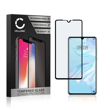 Protection d'écran en verre pour smartphone Huawei P30 (3D Case-friendly, haute résistance 9H, 0,33mm, Full Glue)