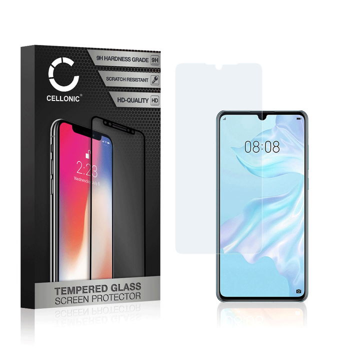 Huawei P30 Protecteur d'écran 9H en verre trempé 3D Case-friendly de CELLONIC