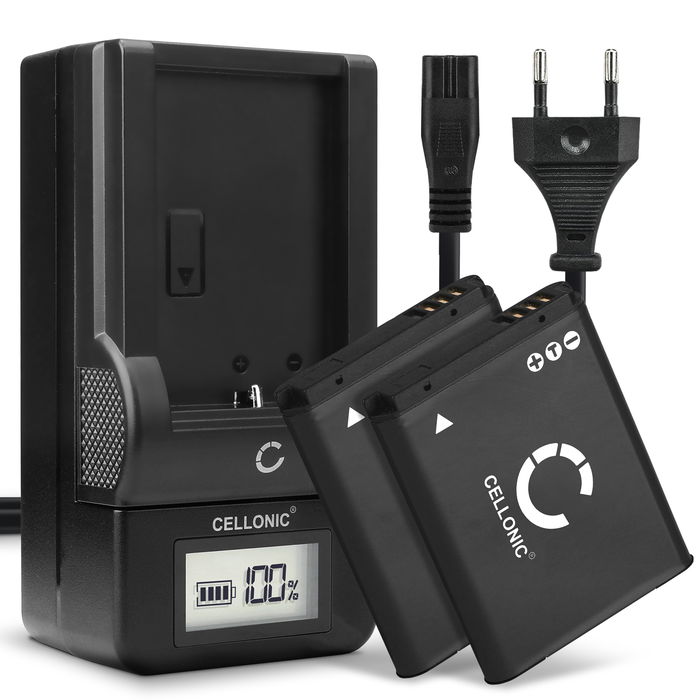 2x Samsung ES80 Accu Batterij + Oplader 700mAh van CELLONIC