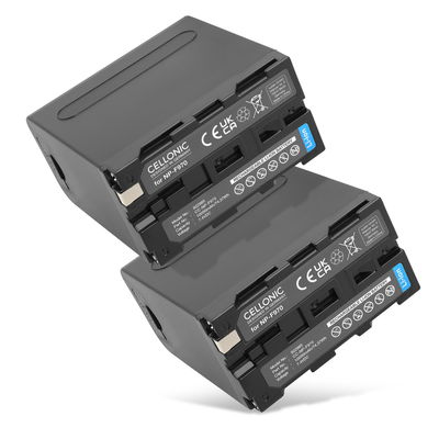 2x Batterie pour Sony HXR NX 100, NEX FS700R, FS700RH, HVR-Z1, HVR-V1 10050mAh USB-Out 2.4A de CELLONIC