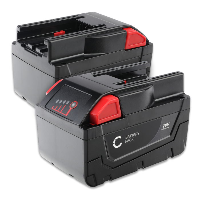 2x Milwaukee M28 CHPXDE Accu Batterij 28V 3Ah van CELLONIC