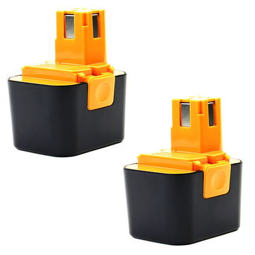 2x Batterij compatibel met Panasonic EY3654, EY3654CQ, EY3653 CQ, EY3654NQW - EY9066, BCP-EY9065, EY9065, EY9066B, EY9166, EY9166B 3Ah vervangende accu reservebatterij extra energie