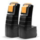 2x Accu BPH 9.6 C, FSP 490355, FSP-486828, FSP-487512 3300mAh