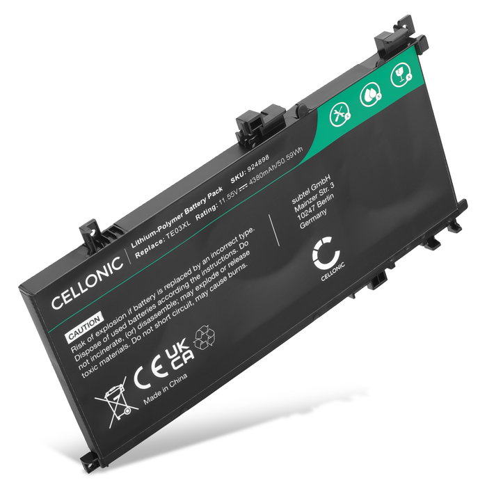 Batterij voor Pavilion 15-DP, 15-BC, 15t-B, Omen 15-AX, 15T-AX, TE03XL Laptop - 4380mAh 11.55V 