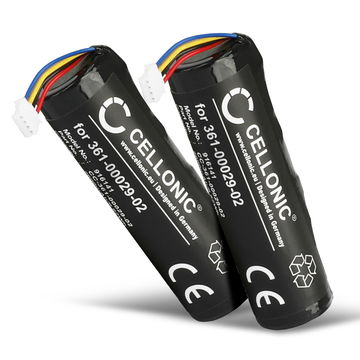 Pack de 2 batteries pour collier Garmin Alpha 100, DC50, T5 GPS, TT10, TT15 - 361-00029-02, 010-10806-30, 010-11828-03 capacité 2600mAh