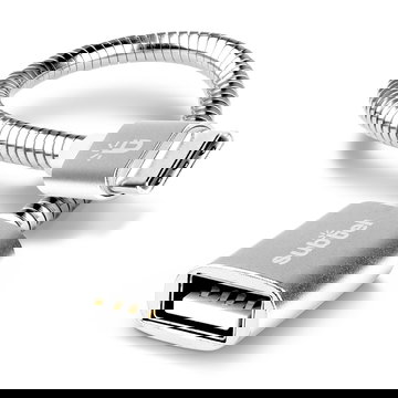 USB OTG-kabel voor CUBOT X19 / Quest / King Kong 3 / Max 2 / Power / R15 / X30 / J9 / P40 - OTG-adapter USB C Type C stekker naar USB A aansluiting - connector on-the-go adapterkabel zilver