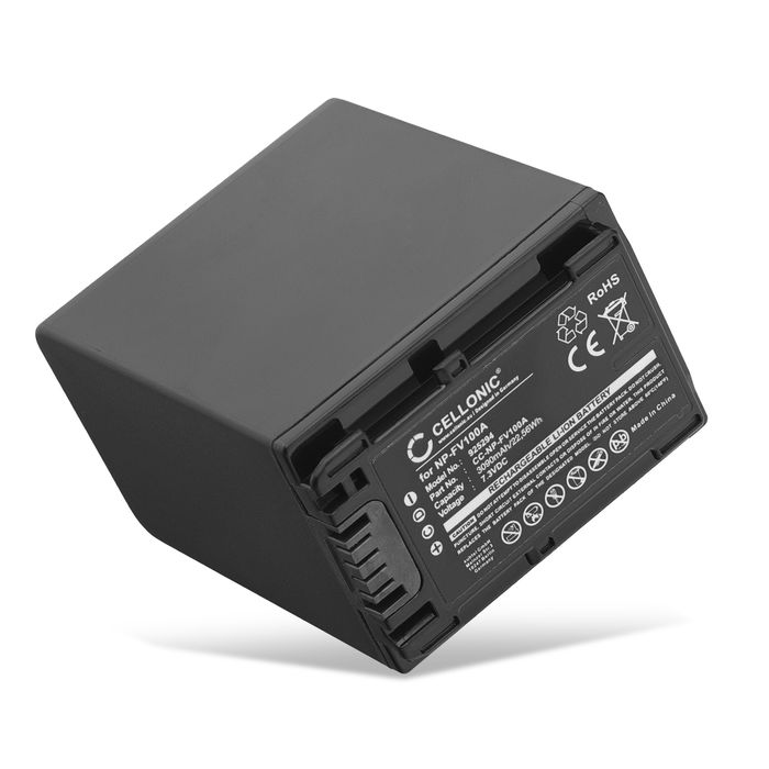 Sony FDR-AX43 Accu Batterij 3090mAh van subtel