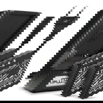 2x Accu voor Olympus OM-D E-M1 Mark II, OM-D E-M1X camera - BLH-1 2000mAh + Oplader BCH-1 Vervangende batterij fototoeste, oplader, oplaadkabel