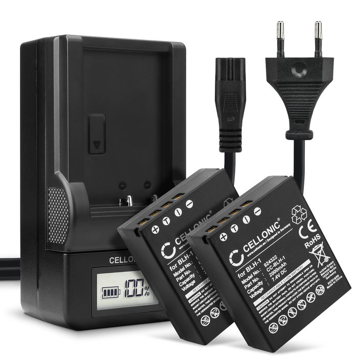 2x Olympus BCH-1 Batterie